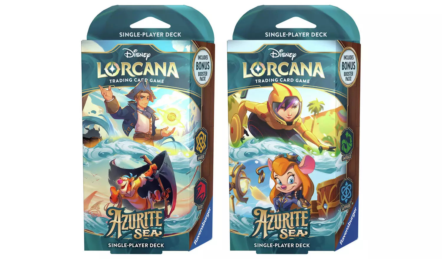 Disney Lorcana: Azurite Seas Starter Deck | 60-Card Ready-to-Play Deck